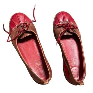 Women’s Cole Haan Nike Pro Red Black Slip On Rain Shoes, 7